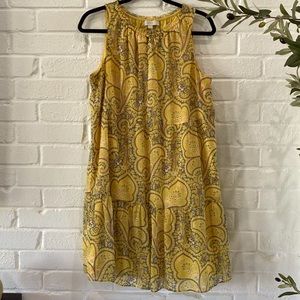 Loft yellow flowy dress.